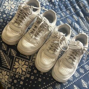 (2) Pairs Nike Air Force 1 Shadow